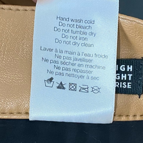 Veronica Beard Ryleigh Slim Straight Vegan Leather Pants Faux Leather Jeans - Picture 12 of 12